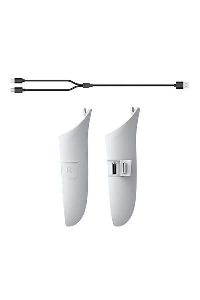 Choice White For Meta Quest 3S/Quest 3 Right Left Charging Grips Cover Rechar...