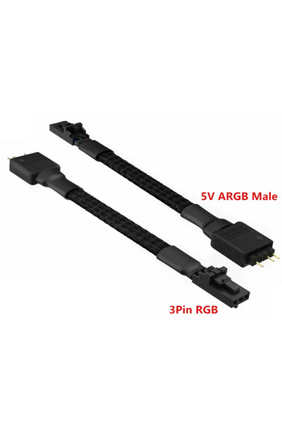 Choice1 كابل محول من RGEEK 3PIN 12V RGB Fan Hub إلى 5V 3PIN 4PIN ARGB ذكر لوح...