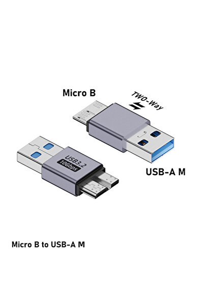 Choice3 محول محرك الأقراص الصلبة BM-AM Micro B، محول USB ذكر/أنثى إلى Micro-B...