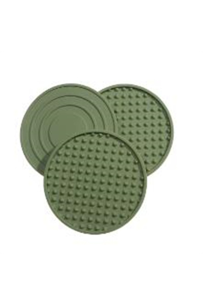 Choice7 طقم من 6 قطع من قواعد أكواب المشروبات المصنوعة من السيليكون، لون أخضر...