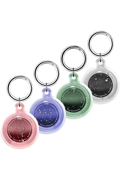 Choice9 4 Pack Set 4/2/1 Pack Airtag Keychain Waterproof Air Tag Holder Case ...