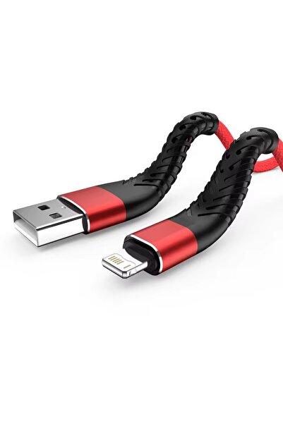 Choice11 كابل USB أحمر بطول 2 متر وقوة 3 أمبير لأجهزة iPhone 14 و13 و12 و11 P...