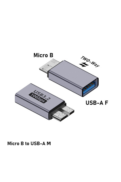 Choice محول محرك الأقراص الصلبة BM-AFM Micro B، كابل محول USB ذكر/أنثى إلى Mi...