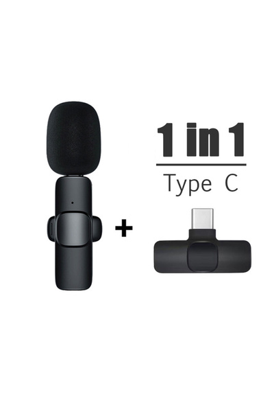 Choice ميكروفون لاسلكي بلوتوث صغير محمول من النوع C، قابل للحمل، لتسجيل الصوت...