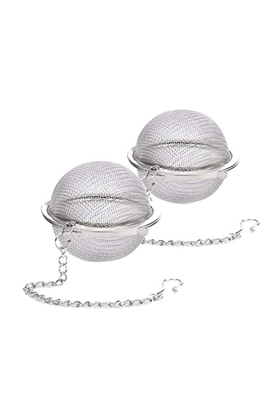 Choice3 قطعتان من مصفاة الشاي المصنوعة من شبكة الفولاذ المقاوم للصدأ، تحتوي ع...