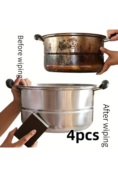 Choice1 Brown 4/8-Pack Diamond Sponge Scourers - Heavy-Duty Scrubbing for Pot...