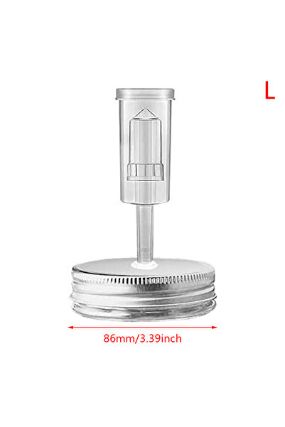 Choice L 86mm/70mm Wide Mouth Mason Jar Fermentation Lid Keep Food Submerged Kit