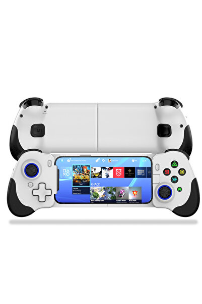 Choice وحدة تحكم ألعاب للهواتف المحمولة بمنفذ USB-C باللون الأبيض، متوافقة مع...