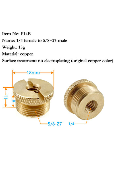 Choice4 ملحقات برغي تحويل حامل الميكروفون KOQZM A4 من 1/4 بوصة إلى 3/8 بوصة إ...
