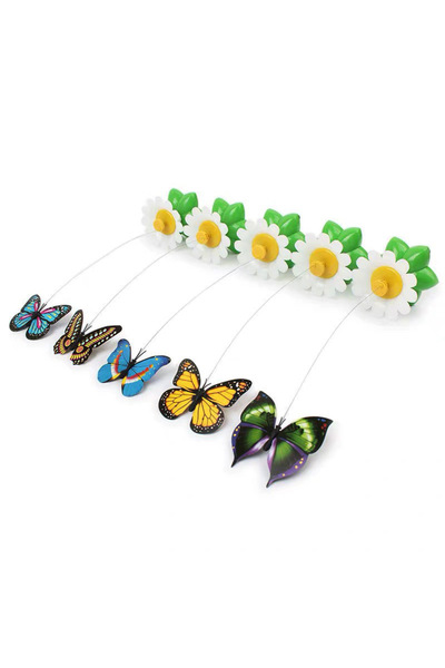 Choice عصا كهربائية لإثارة الطيور الطائرة تدور تلقائيًا حول طائر الطنان، لعبة...