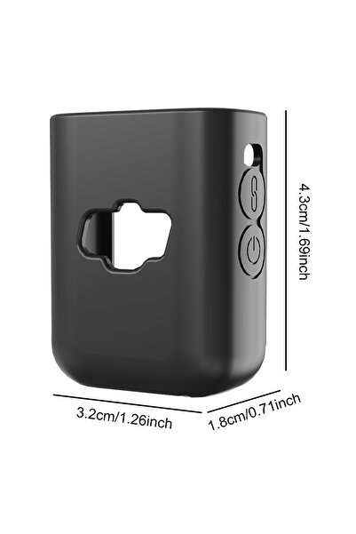 Choice1 alloet Black For DJI Mic 2 Silicone Protective Case Charging Case Pro...