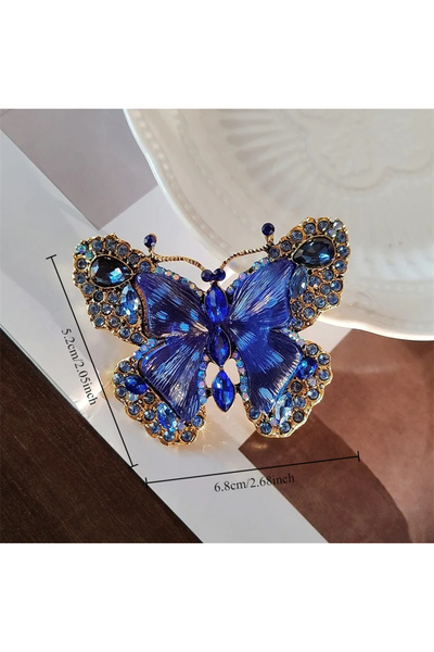 choice2 6.8 × 5.2 سم، أزرق، جديد، متعدد الاستخدامات، عصري، فراشة ملونة، جنية،...