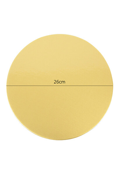 Choice4 قاعدة كيك دائرية ذهبية فضية اللون، مقاس 26 سم، قطعة واحدة، متوفرة بأح...