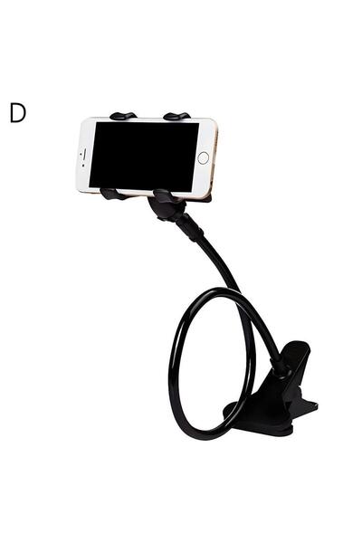 Choice3 حامل هاتف جديد أسود اللون، بمشبك تثبيت مرن طويل الذراع، يُوضع بجانب ا...