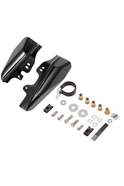 Choice5 عاكس هواء أسود لامع للدراجات النارية، يُركّب أسفل مقعد المحرك، مناسب ...