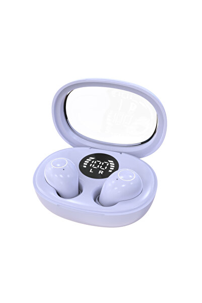 choice2 سماعات رأس لاسلكية صغيرة غير مرئية SK32 باللون الأرجواني، بتقنية بلوت...