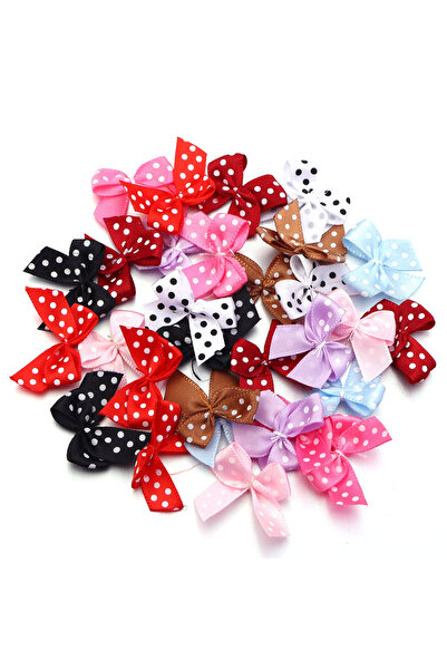 Choice5 2.5X2.5cm Mixed 30pcs/lot Mini Ribbon Bow Colorful 2.5X2.5cm Small Da...