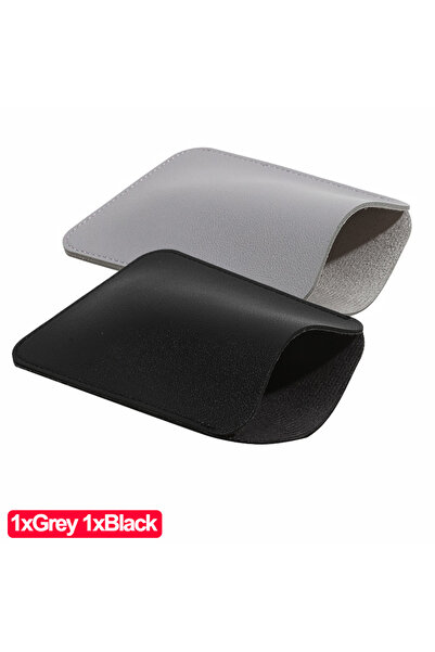 Choice 1xGrey 1xBlack 1/2Pcs Wireless Mouse Storage Bag PU Leather Protective...