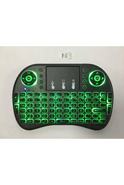 Choice7 لوحة مفاتيح لاسلكية صغيرة بإضاءة خلفية باللغة الإنجليزية والإسبانية و...