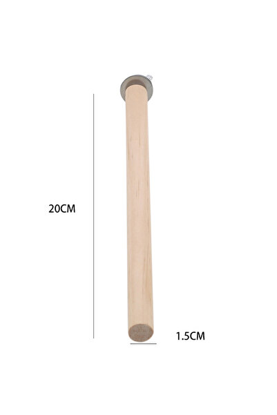 Choice1 1.5x20cm Parrot Pet Raw Standing Stick Wood Hanging Stand Rack Toy St...