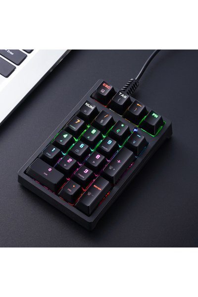 Choice1 لوحة مفاتيح رقمية صغيرة سوداء بمفاتيح زرقاء، APAYADO T21، لوحة مفاتيح...