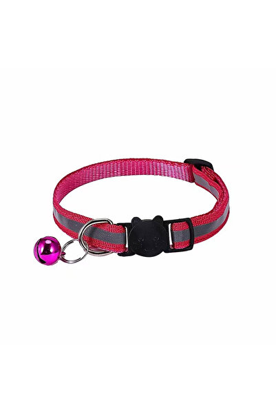 Choice3 طوق أحمر عاكس للضوء مزود بأجراس للقطط، طوق قابل للتعديل للكلاب والقطط...