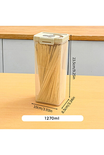 Choice7 WORTHBUY Square 1270ML WORTHBUY Pasta Storage Box With Handle Moistur...