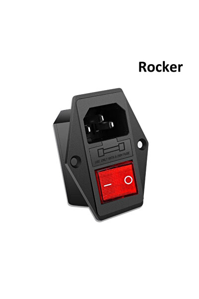 Choice Rocker 3D Printer Parts 220V 110V 6A Power Supply Switch Male Sket wit...