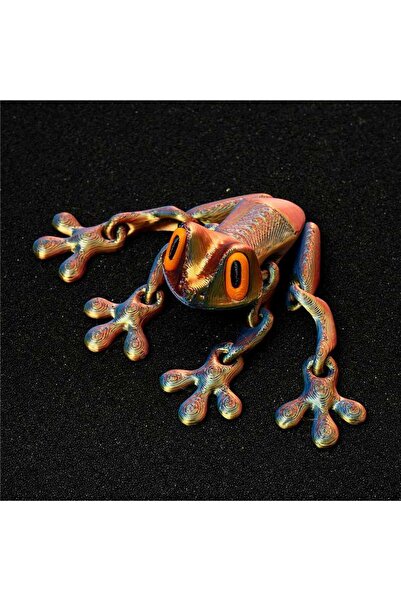 choice2 لعبة ضفدع مغناطيسية ثلاثية الأبعاد مطبوع باللون الأحمر والأزرق والذهب...