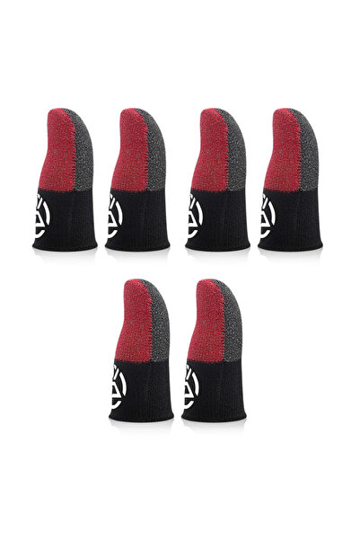 Choice3 ALLOYSEED 3 أزواج حمراء 1-20 زوجًا من قفازات إبهام وأصابع قابل للتنفس...