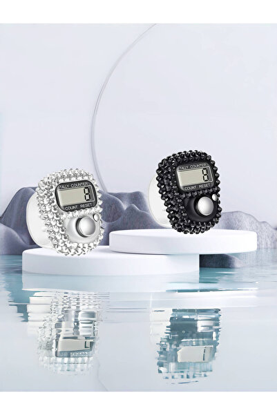 Choice قطعتان، متوفرتان بستة ألوان، عداد أصابع مرصع بأحجار الراين اللامعة، جه...