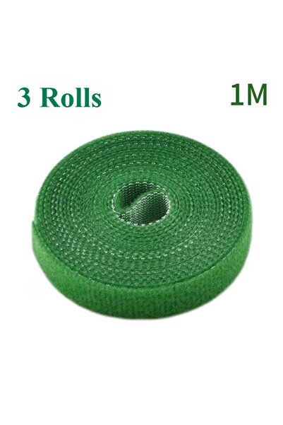 Choice1 3 لفات من أربطة نباتات النايلون، ضمادة نباتية، ربطة خطافية، ربطة حلقي...