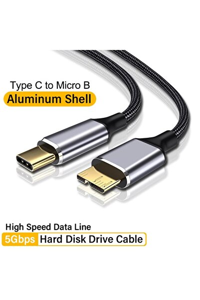 choice2 0.5m USB C to Micro B USB3.0 Type A to Micro B External Hard Drive Di...