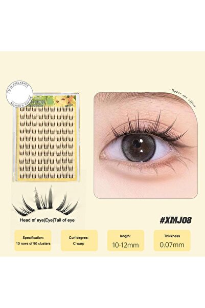 choice2 رموش صناعية كورية خالية من الغراء، رموش عنقودية ذاتية اللصق يمكنك ترك...