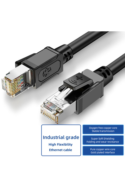 Choice28 كابل صناعي مرن بطول 0.3 متر من نوع B-2 CAT5E، كابل إيثرنت محمي بتقني...