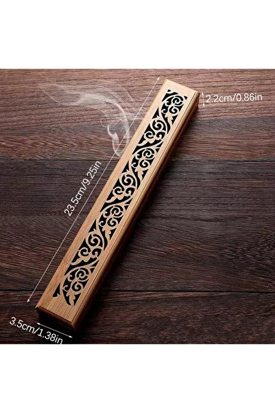 Choice مبخرة بخور من بامبو الطبيعي قطعة واحدة مع طبق وضع، صندوق خشبي للعلاج ا...