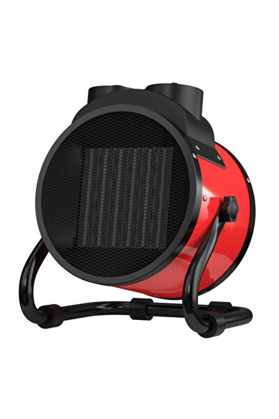 Choice مروحة تدفئة كهربائية حمراء من الاتحاد الأوروبي بقوة 2000 واط، مدفأة مح...