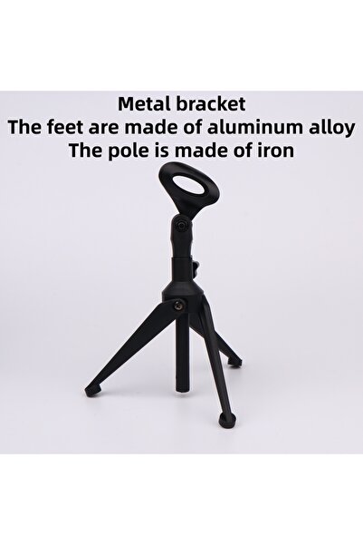 Choice1 حامل ميكروفون صغير محمول مصنوع بالكامل من المعدن، حامل ثلاثي القوائم ...