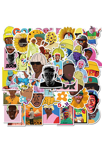 Choice مجموعة ملصقات هيب هوب متعددة الألوان (50 قطعة) بتصميم تايلر ذا كريتور،...