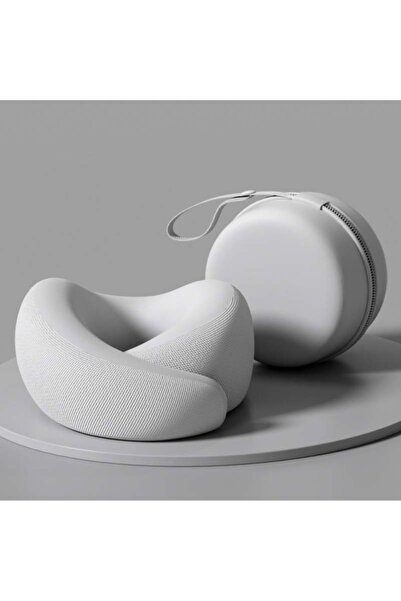 Choice1 وسادة رقبة رمادية اللون مع غطاء، بطيئة الارتداد، على شكل حرف U، داعمة...