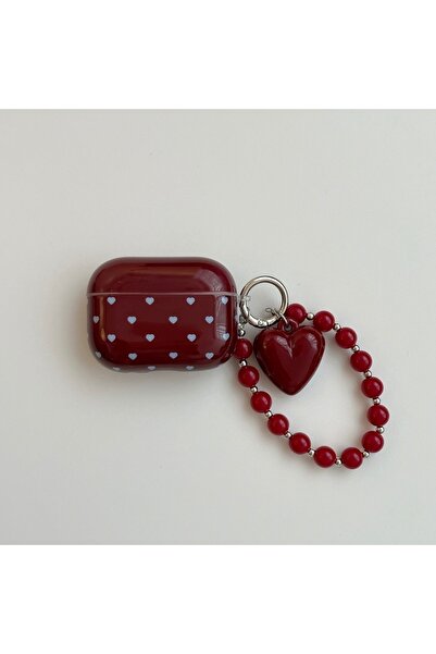 Choice3 واقي أذن أنيق بتصميم كلاسيكي بلون العنابي، بنمط قلب محبب، مناسب لسماع...