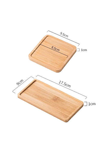 Choice4 Mix A-2PCS 1-4PCS Natural Bamboo Wooden Organizer Tray Oval Rectangul...