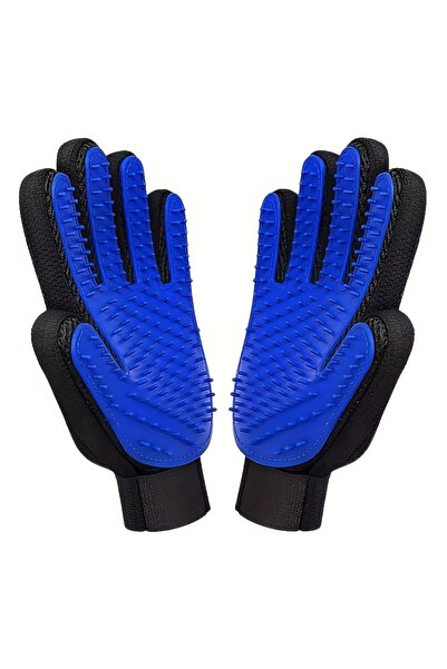 Choice Blue 2PCS Pet Grooming Gloves, Hair Removal Gloves with Hair Removal a...