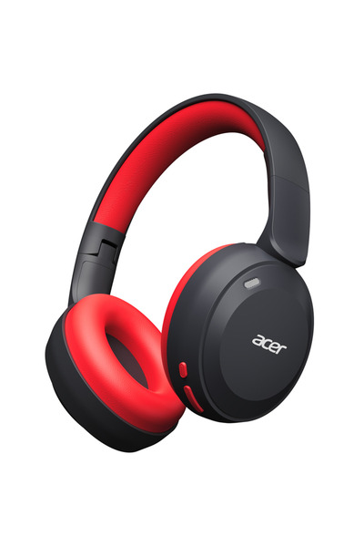 Choice4 سماعات رأس لاسلكية للأطفال من Acer، لون أسود وأحمر، بلوتوث 6.0، مستوى...