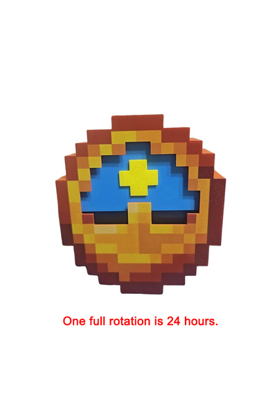 Choice ساعة مطبوع ثلاثية الأبعاد بتصميم كرتوني بكسلي، تعمل لمدة 24 ساعة، تُست...