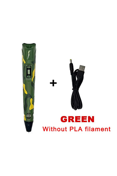 choice2 green New Generation LED Display Electronic 3D Printing Pen Three-Dim...
