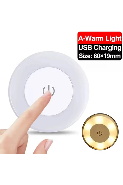Choice1 Warm light 3 Modes LED Touch Sensor Night Lights Portable USB Recharg...