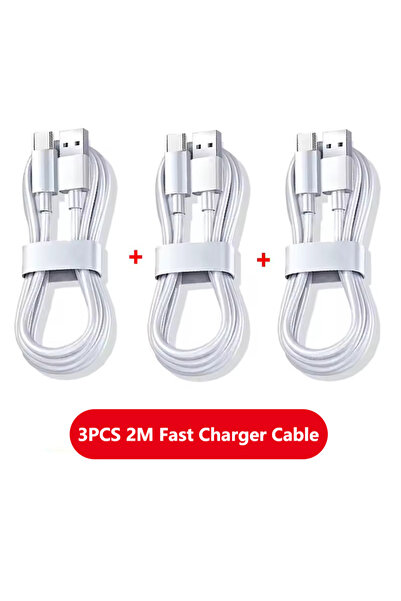 Choice1 3 قطع كابل شحن سريع من النوع C بطول 2 متر وقوة 6 أمبير و100 واط، شاحن...