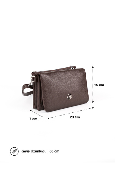 Marvelis Geantă de damă JOSEP cu multiple compartimente și curea de umăr și t...