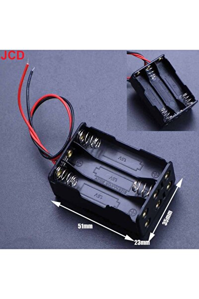 choice2 6 slot JCD 1pc AAA No.7 Battery Storage Box Enclosure Bracket Leads W...